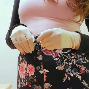 Vintage Light Beige Gloves